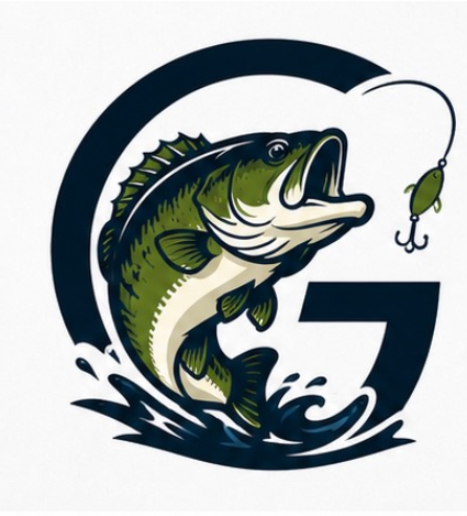 GoBeFish bass emblem logo